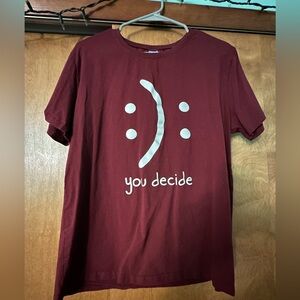 Wine Red You Decide :): Short Sleeve Tee XL